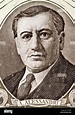 Arturo Alessandri (1868-1950) auf 50 Escudos 1964 Banknote aus Chile ...