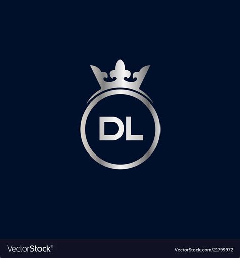 Initial Letter Dl Logo Template Design Royalty Free Vector