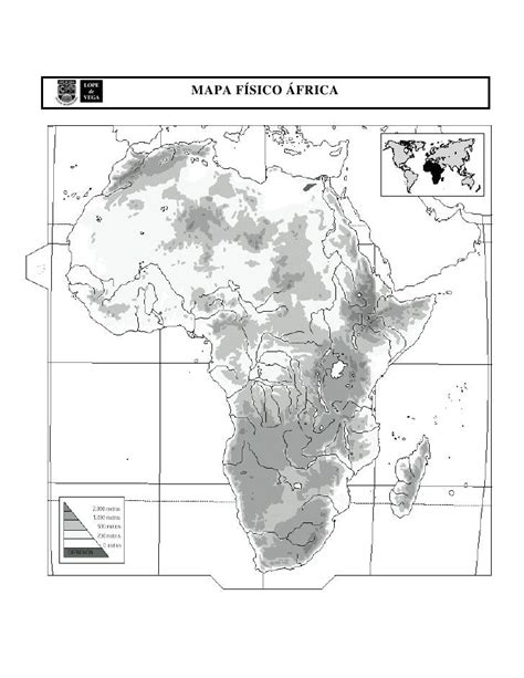 Mapa Mudo Fisico Africa Imprimir Mapa Fisico
