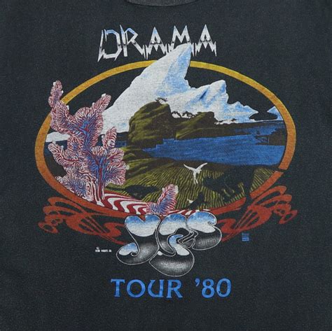 Vintage 1980 Yes Drama Tour Shirt Etsy