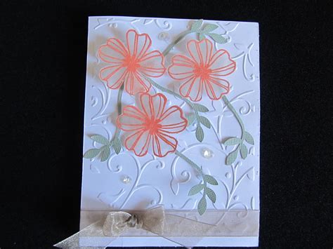 Heat Embossing On Vellum Using Stampin Up Flower Shop Stamp Set