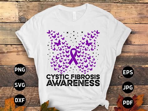 Cystic Fibrosis Awareness Svg Png Cystic Fibrosis Butterfly Etsy