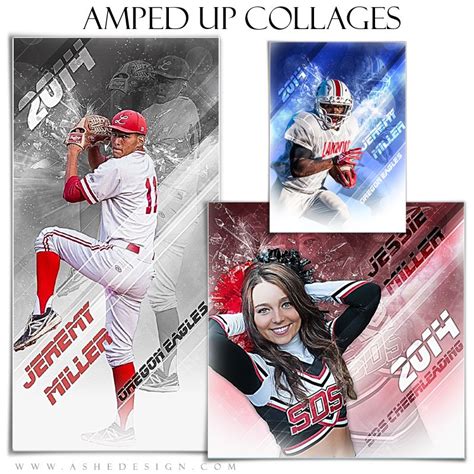 Athletes Will Love Our New Line Of Sports Collage Templates Use This