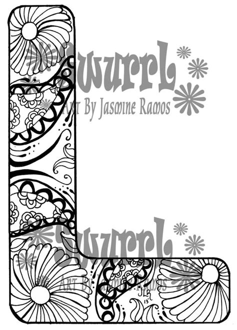 Monogram Alphabet Coloring Pages Coloring Page Blog