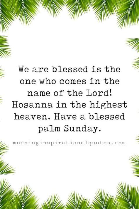 Palm Sunday Blessing Quotes With Images Pictures