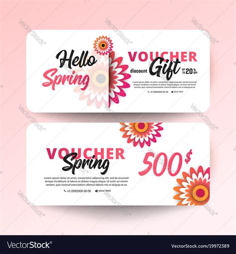 T Certificate Coupon Template Royalty Free Vector Image