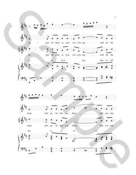 Celtic Song Of Farewell By Sheet Music For Unison Choir Cantor