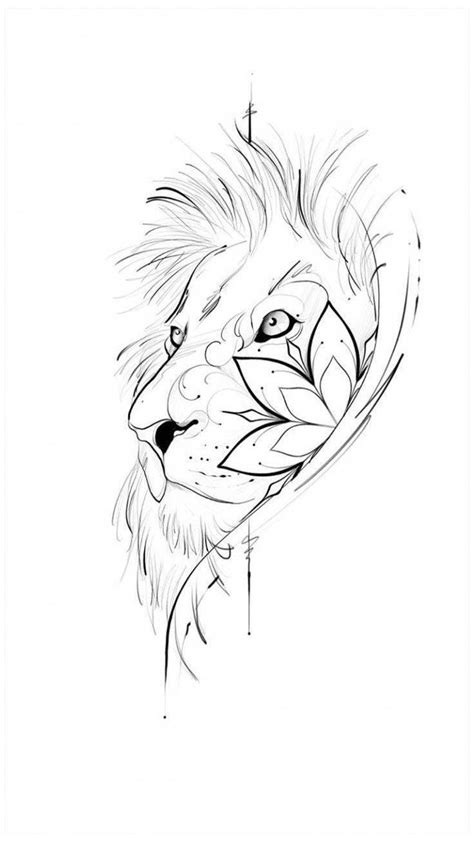 Lion Tattoo Stencil Liontattoostencil Lion Tattoo Design Tattoo