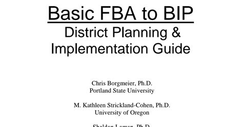 Basic Fba To Bip District Planning And Implementation Guide Draft202009