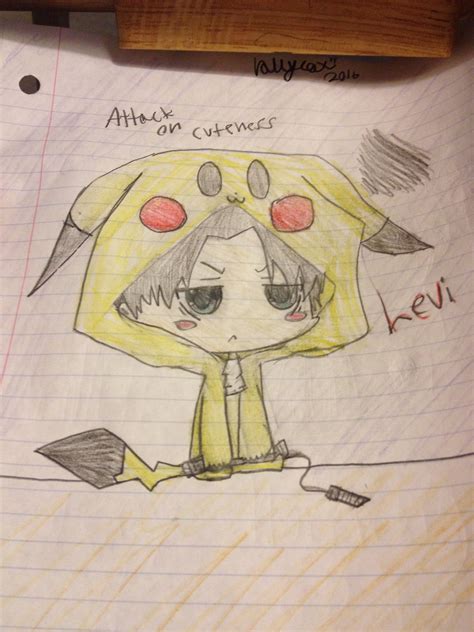 Adorable Pikachu Levi3 Shingeki No Kyojin Attack On Titan Photo
