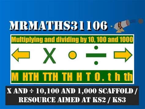 Free Scaffold Multiply X And Divide 10 100 And 1000
