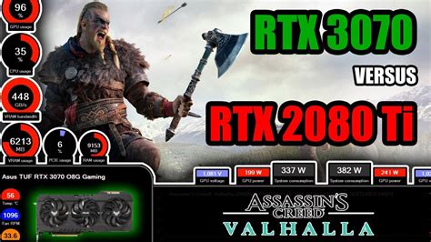 RTX 3070 Vs RTX 2080 Ti Test In Assassin S Creed Valhalla YouTube