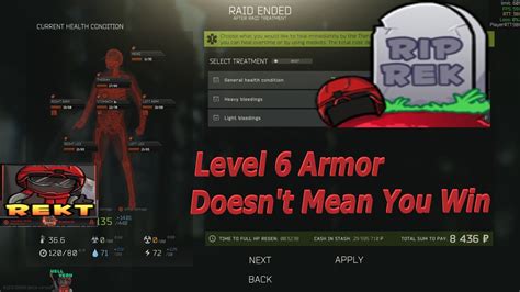 Level 6 Armor Doesnt Mean You Win Escape From Tarkov Youtube