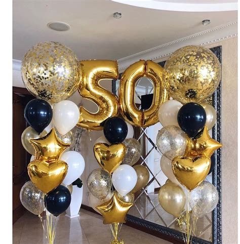 50th Birthday Balloon Bouquet Ideas Annemarie Shank