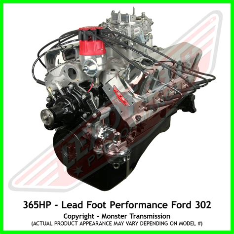 Lead Foot Performance New Modified Ford 302 Engine Rated At 365hp