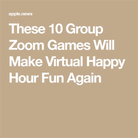 You can join your fellow virtual happy hour guests either by opening zoom and entering the meeting id or by clicking the zoom link a friend sends you. 10 Group Zoom Games to Make Virtual Happy Hours Fun Again ...