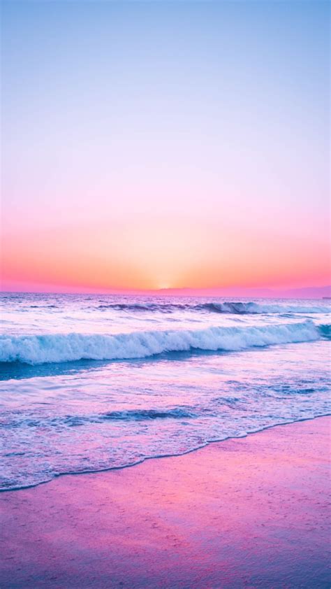 Pink Beach Aesthetic Wallpaper 60 Pink Sky Wallpapers Download At