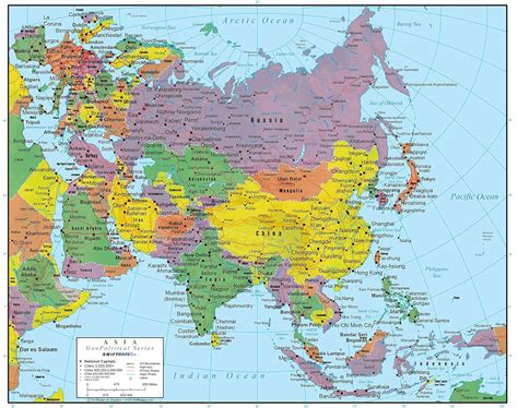 Swiftmaps Asia Wall Map Geopolitical Edition X Laminated My Xxx Hot Girl