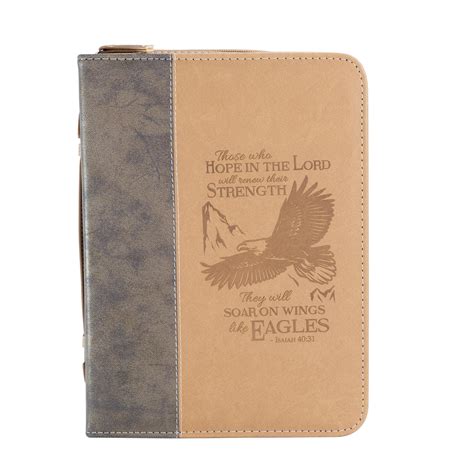 Divine Details Bible Cover Brown Wings Of Eagles Isaiah 4031