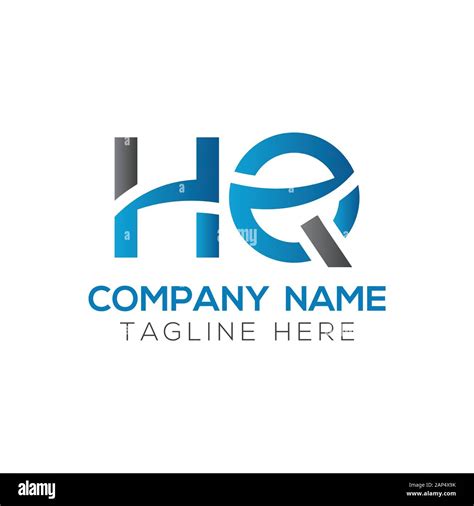Letter Hq Logo Design Vector Template Initial Linked Letter Hq Vector