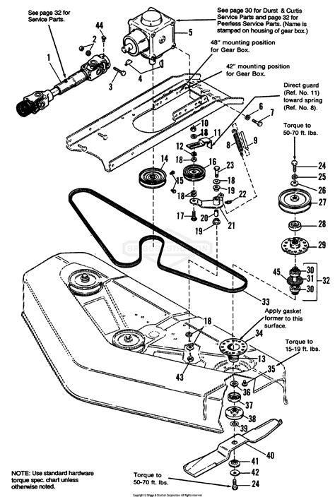 Simplicity 1691183 48 Mower Deck Parts Diagram For 42 And 48 Mowers