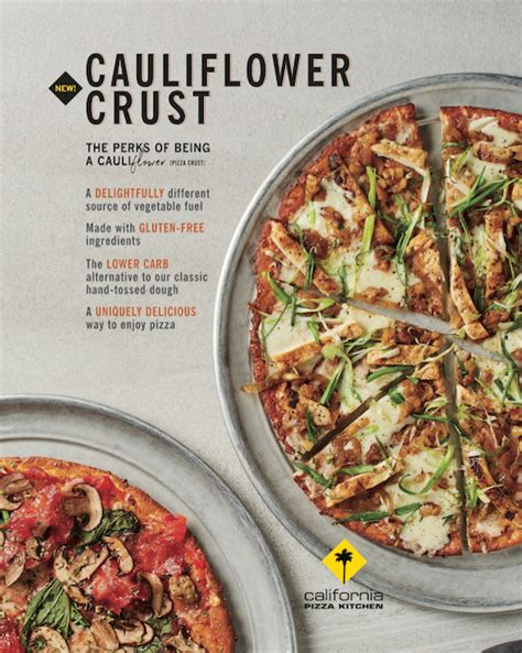 California Pizza Kitchen Cauliflower Crust Nutrition Information