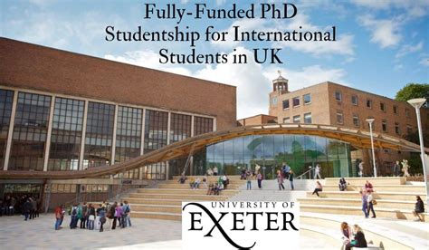 Fully Fundedphd Studentship For International Students At University Of
