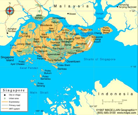 Modern singapore was founded as a british trading colony in 1819, and since independence, it has become one of the world's most prosperous countries and. Singapore Map Political Regional | Maps of Asia Regional ...
