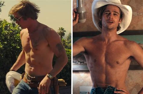 Brad Pitts Shirtless Scene In “once Upon A Time In Hollywood” Is