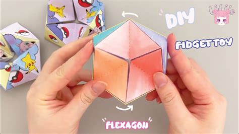Diy Origami Flexagon Fidget Toy Step By Step Tutorial Free Printable