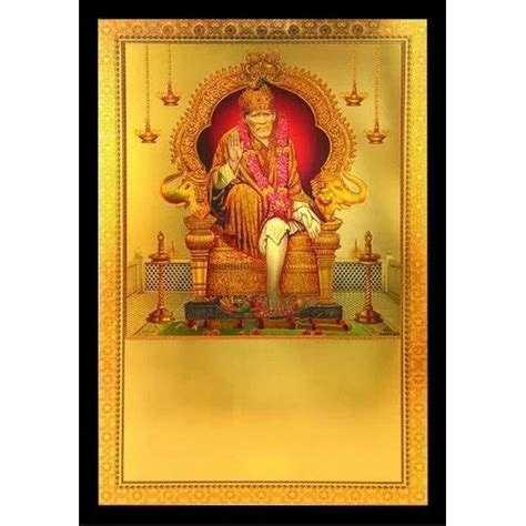 Golden Gold Plated Sai Baba Calendar At Rs 130piece In Virudhunagar