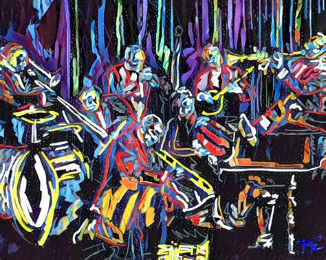 Jazz Art Music Painting Sparkartwork