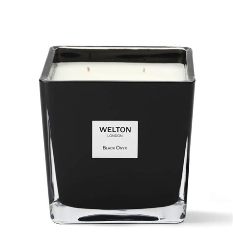 black onyx large scented candle welton london welton london