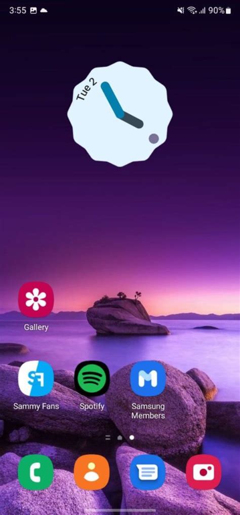 Get Stock Android Clock Widget On Samsung Phone Sammy Fans