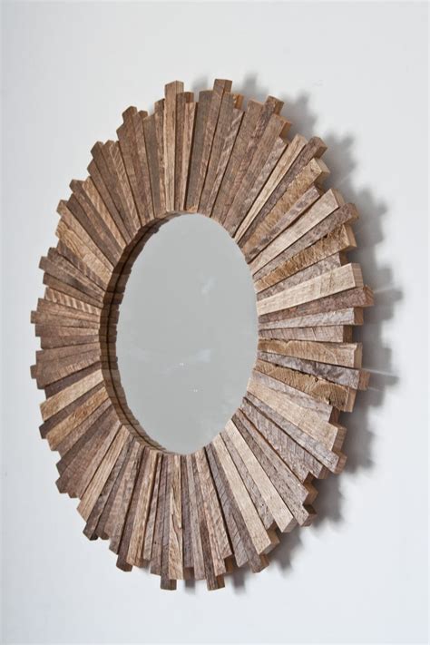 Wooden Sunburst Wall Mirror Free Shipping Today 18034666