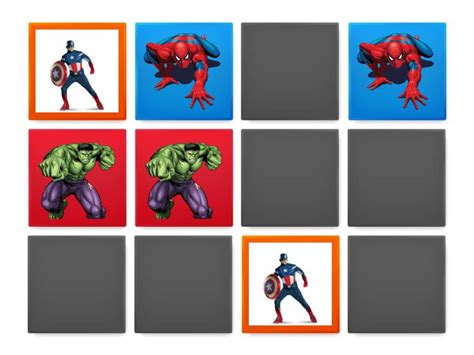 Juego De Memoria De Los Superheroes Matching Pairs