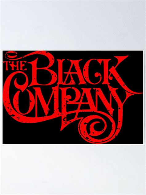 The Black Company Vintage Logo Poster For Sale By Ruiazevedo Redbubble
