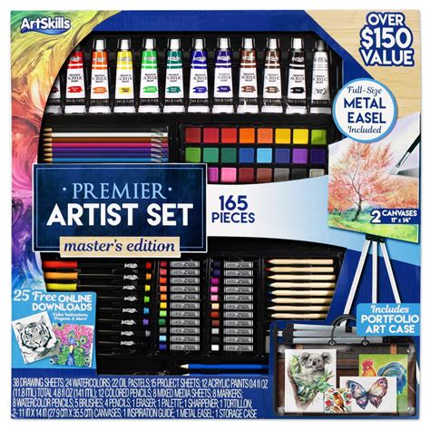 Premier Artist Set 165 Pc Kit Set Contains 165 Pieces Of Art