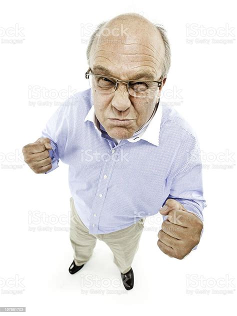 Angry Man With Clenched Fists Stock Photo Download Image Now Men