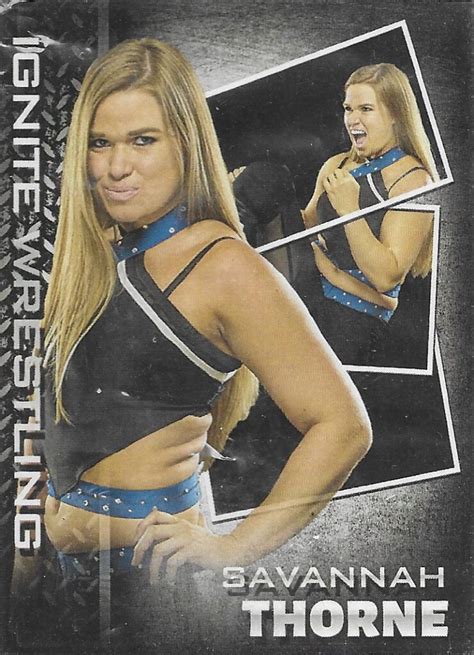 IGNITE WRESTLING 2021 SAVANNAH THORNE CRAZY CARD COLLECTOR