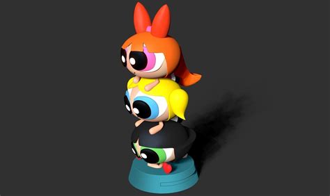 The Powerpuff Girls 3d Model 3d Printable Cgtrader