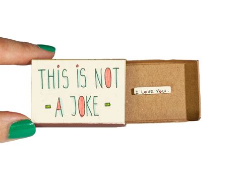 This Is Not A Joke I Love You Matchbox Card Lv074default Title