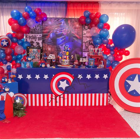 Fiesta De Capitán América Más De 50 Ideas Para Su Decoración