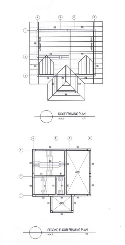 St 02 Second Floor Framing Planroof Framing Plan And Details Sunny B