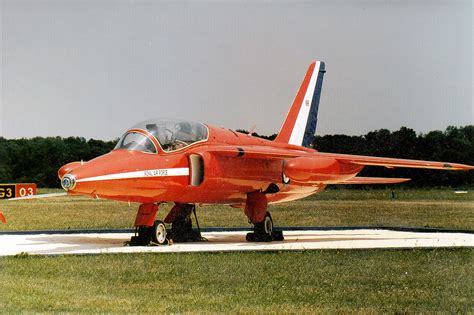Folland Gnat T1 Xp502 On Display At Kemble Scanned From A Howard