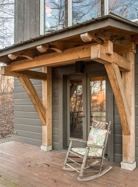 Add Architectual Detail With A Timber Frame Porch Entry Homestead