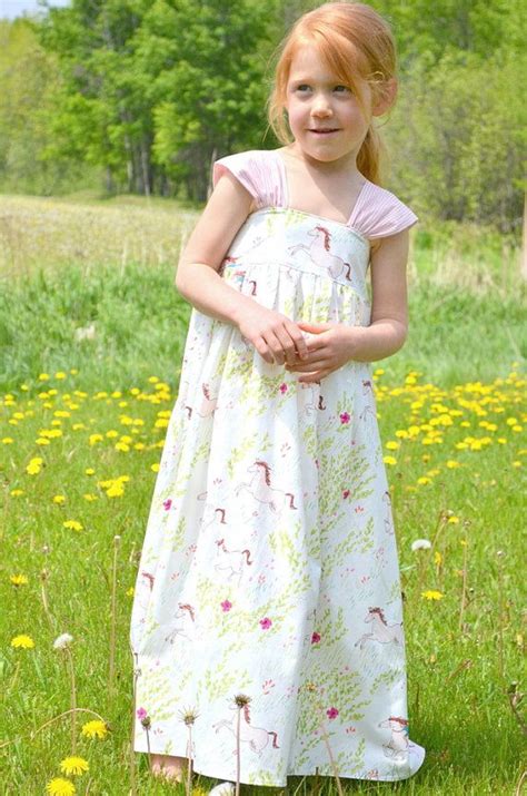 5t Girls Maxi Dress Toddler Summer Dress Pony By Girlwithatwirl Modest