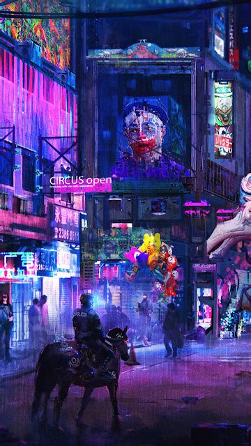 Cyberpunk Pixel Art Phone Wallpaper Anime Illustration Cyberpunk