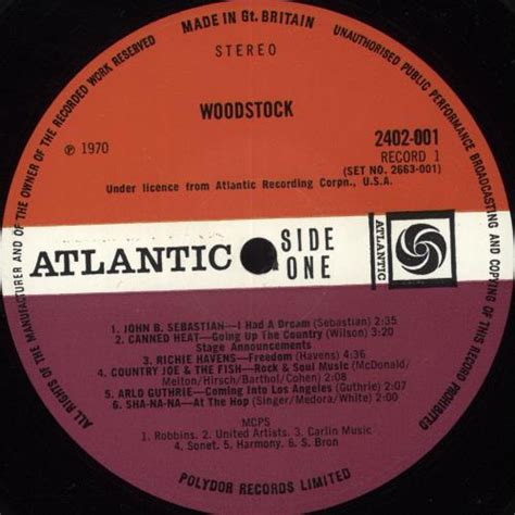 Woodstock Woodstock Uk 3 Lp Vinyl Record Set Triple Album 473005