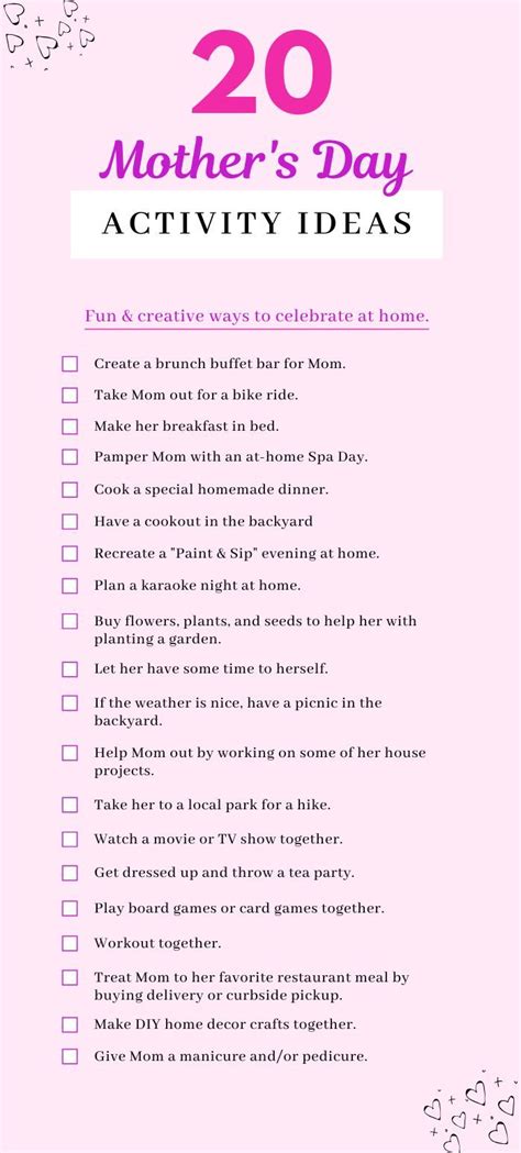 20 Fun Mother S Day Activities If You Re Celebrating At Home Mother S